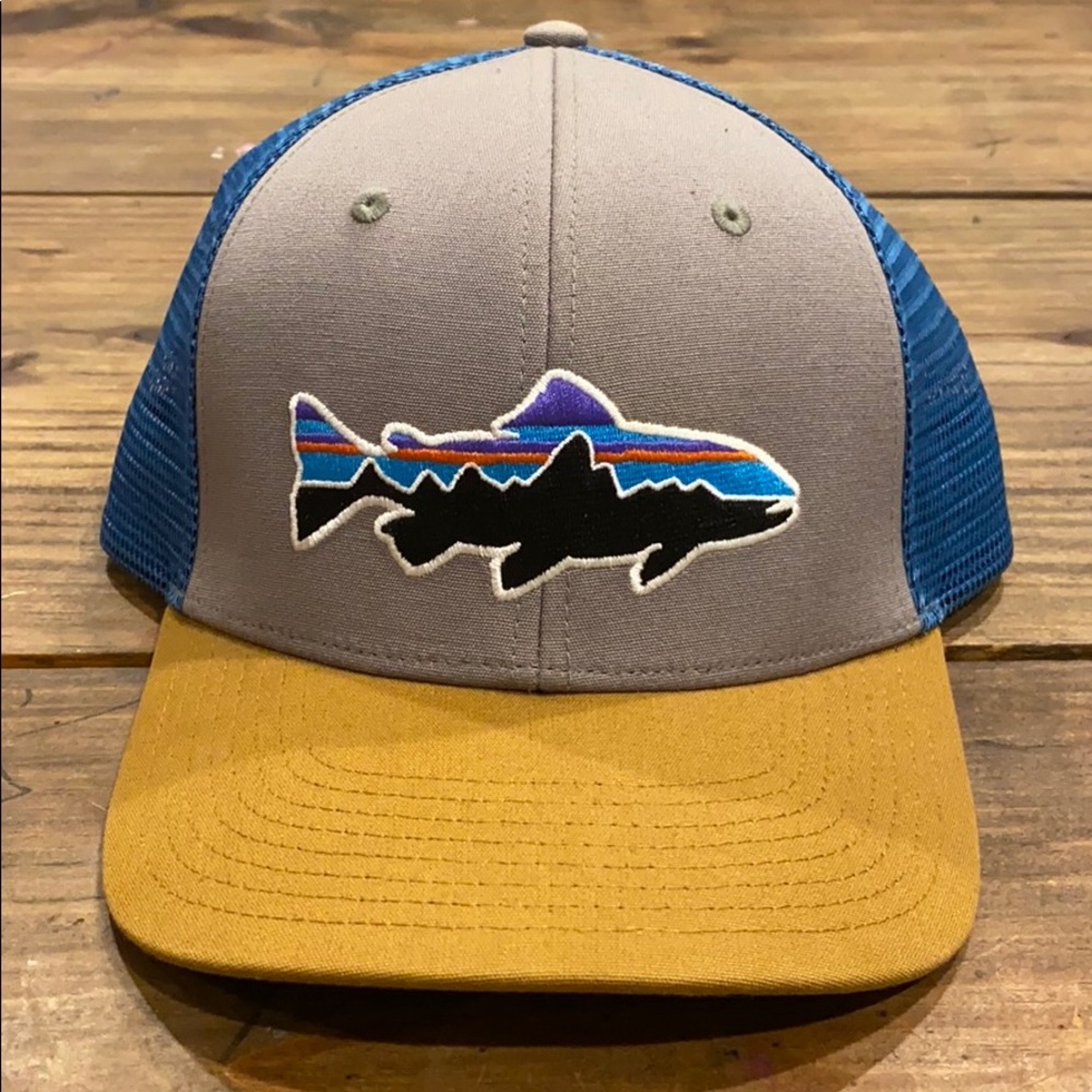 Patagonia Salmon Fish Snap-back Hat